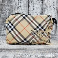 Burberry Men's Check-Pattern Messenger Bag