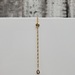9" 14K Thin Rope Heart Charm Anklet