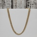 22" 14K Diamond Cut Curb Link Necklace