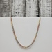 20" 14K TriColor Curb Link Necklace