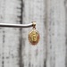 14K TriColor Virgin Mary / Guadalupe + Jesus Double Sided Religious Oval Pendant