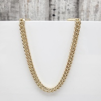 20" 10K Semi Solid Curb Link Necklace