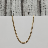 20.5" 14K Solid Curb Link Necklace