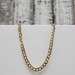 18.25" 14K Semi Solid Diamond Cut Curb Link Necklace