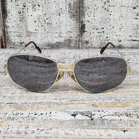 Vintage Cartier Sunglasses Trinity Silver Frame 56-16-130