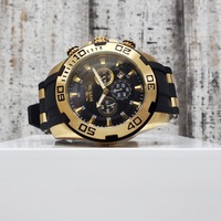 Invicta Pro Diver 22340 Black Rubber Gold Tone Watch