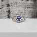 14K Oval Tanzanite Diamond Ring