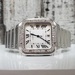 Cartier 4072 Santos w/ Diamond Bezel Stainless Steel Watch