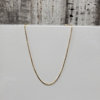 17" 14K Box Link Necklace