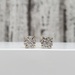14K Cluster Stud Diamond Earrings