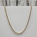 18" 10K Solid Rope Chain Necklace