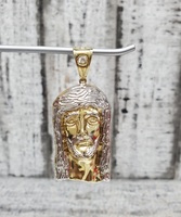 10K Jesus Face Hollow Pendant