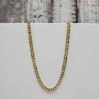 18" 14K Curb Link Necklace