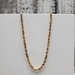 22" 14K TriColor Figarope Necklace