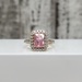 14K Pink + Clear CZ Ring