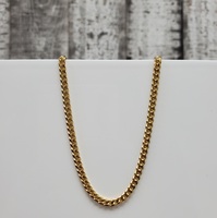 16" 14K Solid Cuban Link Necklace