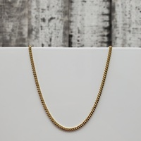 16" 14K Solid Cuban Link Necklace