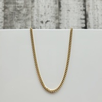 16" 14K Solid Figaro Link Necklace