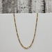 18" 14K Solid Figaro Link Necklace