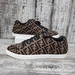 Fendi FF Motif Tech Sneakers Size 10