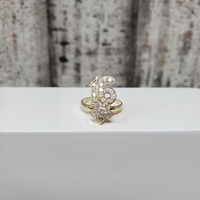 10K Sweet 16 CZ Spinner Ring