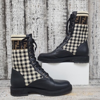 Fendi Rockoko Biker Boots Size 40