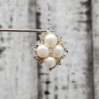 14K Diamond + Pearl Pendant 