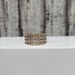 14K 3 - Row Wide Band Ring