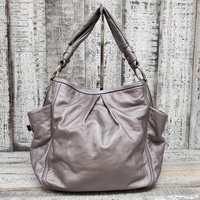 Silver Coach Shoulder Bag