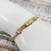 6" 14K Diamond Cut Figaro Link ID Bracelet