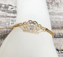 15 Anos Crown CZ Bracelet 