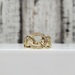 14K Fancy Circle Link CZ Ring