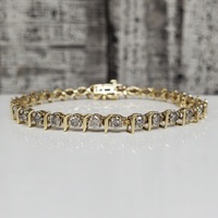 6.5" 10K Diamond Tennis Bracelet