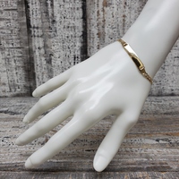 6" 14K Diamond Cut Curb Link ID Bracelet