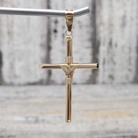 14K Fancy Cross Religious Pendant