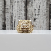 10K Diamond Cluster Ring