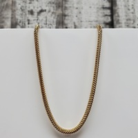 24.25" 10K Rounded Wheat Chain Necklace