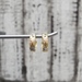 14K Tricolor Hoop Fancy Design Earrings