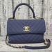 Chanel Chevron Jersey CC Flap Satchel Bag  