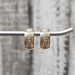 14K Fancy J-Hoop Earrings