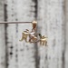 14K TriColor "MOM" w/ Heart Pendant