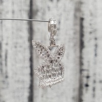 14K Bunny Diamond Pendant