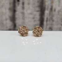 10K Diamond Cluster Studs w/ Friction Backs