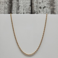 14K Rope Style Chain Necklace