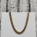 14K Semi Solid Cuban Link Necklace w/ CZ Clasp