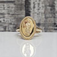 14K San Judas / St. Jude Religious Ring