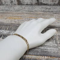 14K Curb Link ID Bracelet