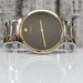 Movado Classic Museum Black Dial SS/Gold Tone Watch