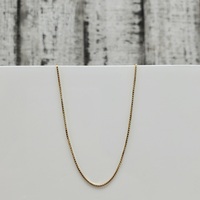 22.25" 14K Box Link Necklace
