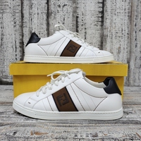 Fendi Leather Low-Top Classic Size 7 In Box